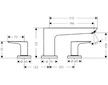 Hansgrohe Talis E - Tříotvorová vanová baterie, chrom 71747000