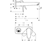 Hansgrohe Talis E - Umyvadlová baterie pod omítku, kartáčovaný bronz 71734140