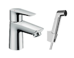 Hansgrohe Talis E - Umyvadlová baterie s ruční sprchou Bidette, chrom 71729000
