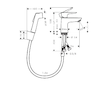 Hansgrohe Talis E - Umyvadlová baterie s ruční sprchou Bidette, chrom 71729000
