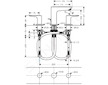 Hansgrohe Talis E - Umyvadlová baterie s výpustí, 3-otvorová instalace, chrom 71733000