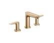 Hansgrohe Talis E - Umyvadlová baterie s výpustí, 3-otvorová instalace, kartáčovaný bronz 71733140