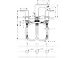 Hansgrohe Talis E - Umyvadlová baterie s výpustí, 3-otvorová instalace, kartáčovaný bronz 71733140