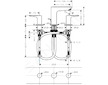Hansgrohe Talis E - Umyvadlová baterie s výpustí, 3-otvorová instalace, matná bílá 71733700