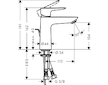 Hansgrohe Talis E - Umyvadlová baterie s výpustí, chrom 71710000