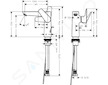Hansgrohe Talis E - Umyvadlová baterie s výpustí, chrom 71754000