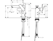 Hansgrohe Talis E - Umyvadlová baterie s výpustí, chrom 71754000
