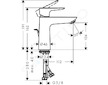 Hansgrohe Talis E - Umyvadlová baterie s výpustí, kartáčovaný bronz 71710140