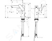 Hansgrohe Talis E - Umyvadlová baterie s výpustí, kartáčovaný bronz 71754140