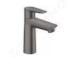 Hansgrohe Talis E - Umyvadlová baterie s výpustí, kartáčovaný černý chrom 71710340