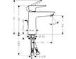 Hansgrohe Talis E - Umyvadlová baterie s výpustí, LowFlow 3,5 l/min, chrom 71715000