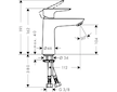 Hansgrohe Talis E - Umyvadlová baterie s výpustí Push-Open, chrom 71711000