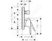 Hansgrohe Talis E - Vanová baterie pod omítku, chrom 71474000