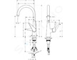 Hansgrohe Talis M51 - Dřezová baterie 260, pro beztlaké ohřívače, chrom 72812000