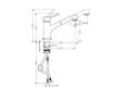 Hansgrohe Talis M52 - Dřezová baterie s výsuvnou sprškou, chrom 32841000