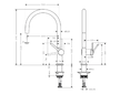 Hansgrohe Talis M54 - Dřezová baterie, kartáčovaný černý chrom 72804340