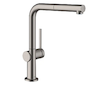 Hansgrohe Talis M54 - Dřezová baterie s výsuvnou koncovkou, kartáčovaný černý chrom 72845340