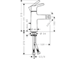 Hansgrohe Talis S - Bidetová baterie s výpustí, chrom 72200000