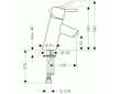 Hansgrohe Talis S - Umyvadlová baterie, chrom 32031000