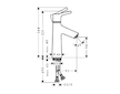Hansgrohe Talis S - Umyvadlová baterie, CoolStart, chrom 72023000