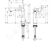 Hansgrohe Talis S - Umyvadlová baterie s výpustí, chrom 72113000