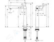 Hansgrohe Talis S - Umyvadlová baterie s výpustí, chrom 72115000