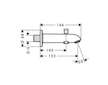 Hansgrohe Talis S2 - Vanový výtok E s přepínačem 15 cm, chrom 13423000