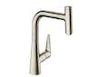 Hansgrohe Talis Select M51 - Dřezová baterie M5115-H220 s výsuvnou sprškou, sBOX, vzhled nerezu 73852800