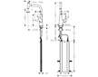 Hansgrohe Talis Select M51 - Dřezová baterie M5115-H300 s výsuvnou sprškou, sBOX, vzhled nerezu 73853800