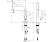Hansgrohe Talis Select M51 - Dřezová baterie s výsuvnou koncovkou, vzhled nerezu 72822800