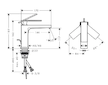 Hansgrohe Tecturis E - Umyvadlová baterie s výpustí, EcoSmart, chrom 73010000