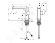Hansgrohe Tecturis E - Umyvadlová baterie s výpustí Push-Open, CoolStart, EcoSmart, chrom 73020000