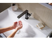Hansgrohe Tecturis E - Umyvadlová baterie s výpustí Push-Open, CoolStart, EcoSmart, matná černá 73020670