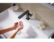 Hansgrohe Tecturis E - Umyvadlová baterie s výpustí Push-Open, CoolStart, EcoSmart, matná černá 73020670
