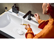 Hansgrohe Tecturis E - Umyvadlová baterie s výpustí Push-Open, CoolStart, EcoSmart, matná černá 73020670