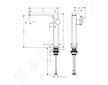 Hansgrohe Tecturis E - Umyvadlová baterie s výpustí Push-Open, CoolStart, EcoSmart, matná černá 73073670