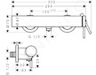 Hansgrohe Tecturis S - Sprchová baterie, kartáčovaný bronz 73622140