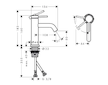 Hansgrohe Tecturis S - Umyvadlová baterie, CoolStart, EcoSmart, chrom 73301000