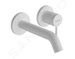 Hansgrohe Tecturis S - Umyvadlová baterie pod omítku, s výpustí, 2-otvorová instalace, EcoSmart, matná bílá 73350700