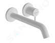 Hansgrohe Tecturis S - Umyvadlová baterie pod omítku, s výpustí, 2-otvorová instalace, EcoSmart, matná bílá 73351700