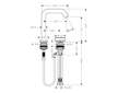 Hansgrohe Tecturis S - Umyvadlová baterie s výpustí, 2-otvorová instalace, CoolStart, EcoSmart+, matná bílá 73353700