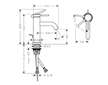 Hansgrohe Tecturis S - Umyvadlová baterie s výpustí, CoolStart, EcoSmart, kartáčovaný bronz 73302140