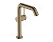 Hansgrohe Tecturis S - Umyvadlová baterie s výpustí Push-Open, CoolStart, EcoSmart, kartáčovaný bronz 73360140