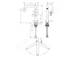 Hansgrohe Tecturis S - Umyvadlová baterie s výpustí Push-Open, CoolStart, EcoSmart, kartáčovaný bronz 73360140