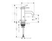 Hansgrohe Tecturis S - Umyvadlový ventil, EcoSmart, chrom 73313000