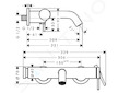 Hansgrohe Tecturis S - Vanová baterie, matná černá 73422670