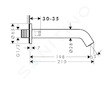 Hansgrohe Tecturis S - Vanová vpusť, chrom 73411000