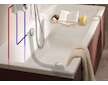 Hansgrohe Tubset universal - Základní těleso pro vanovou odtokovou a přepadovou soupravu s napouštěním, délka 85 cm 58152180