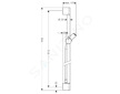 Hansgrohe Unica'C - Sprchová tyč 0,90 m s hadicí 1,6 m, chrom 27610000