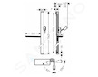 Hansgrohe Unica'E - Sprchová tyč 90 cm, se sprchovou hadicí, bílá/chrom 27640400